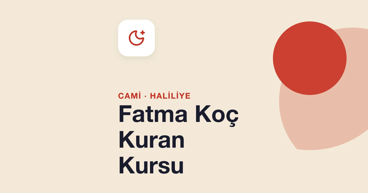Fatma Koç Kuran Kursu