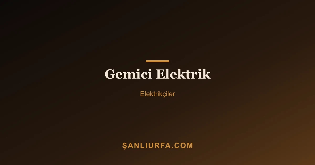 Gemici Elektrik