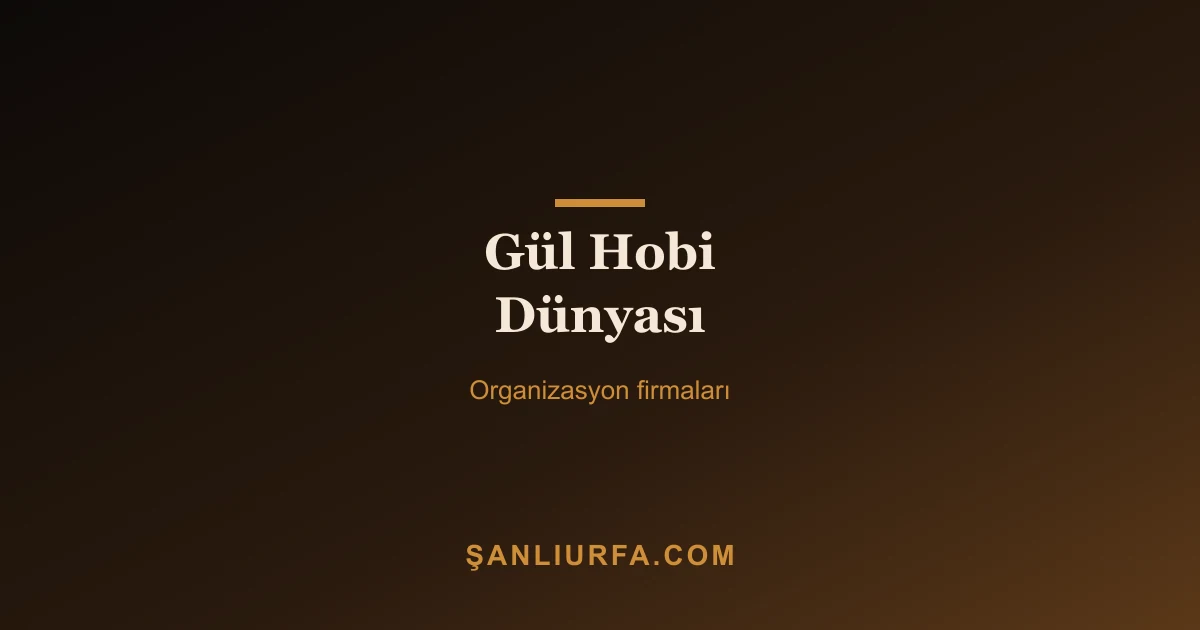 Gül Hobi Dünyası