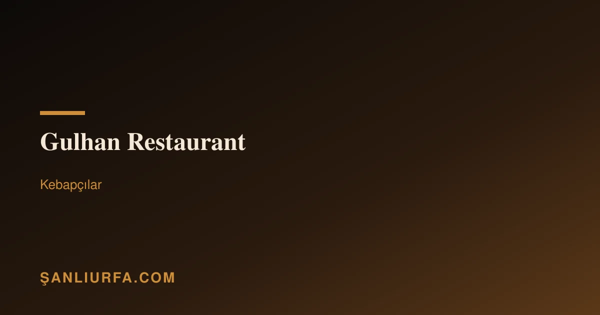 Gulhan Restaurant