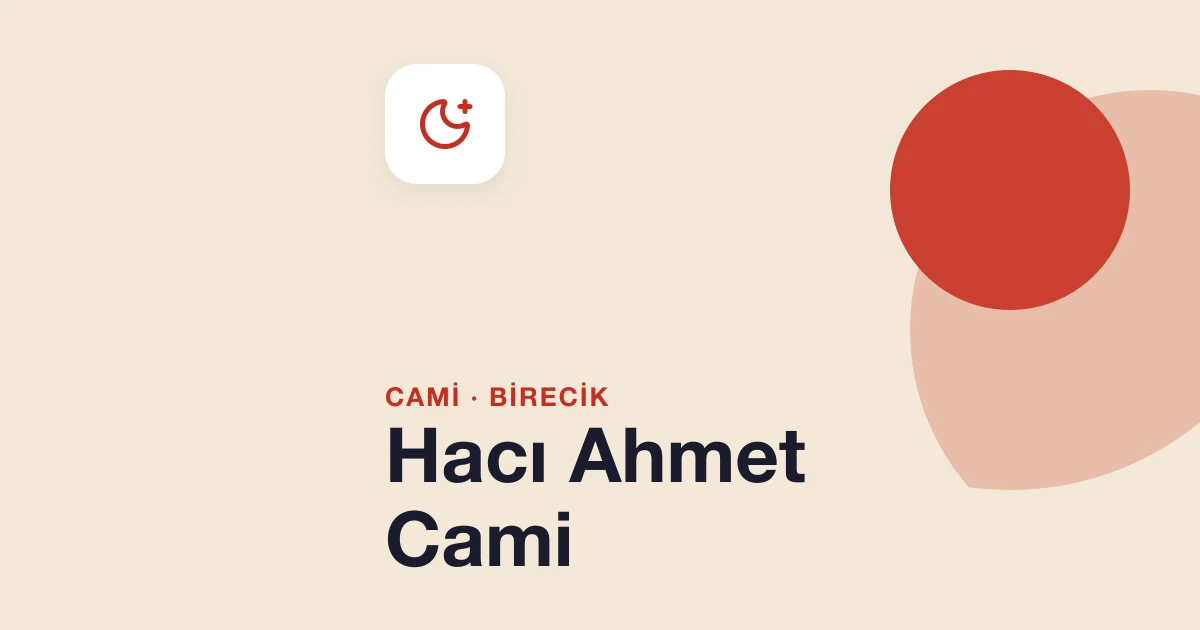 Hacı Ahmet Cami