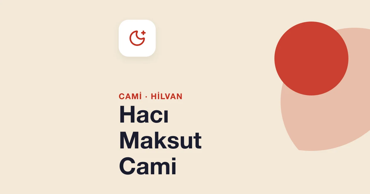 Hacı Maksut Cami