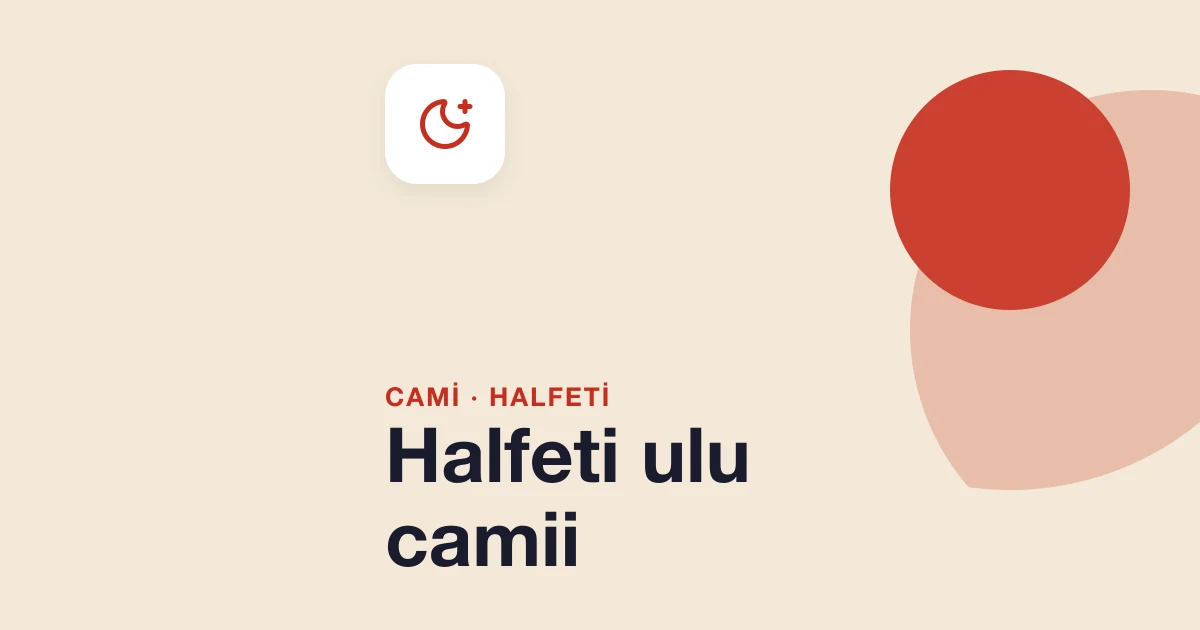 Halfeti ulu camii