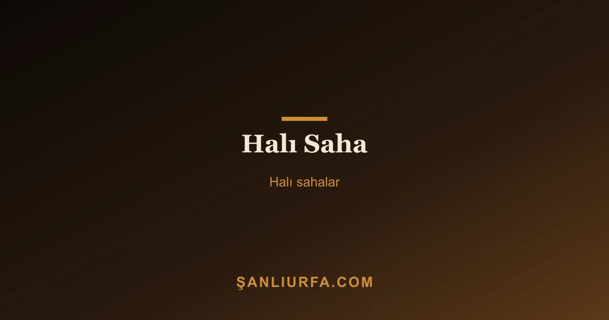 Halı Saha