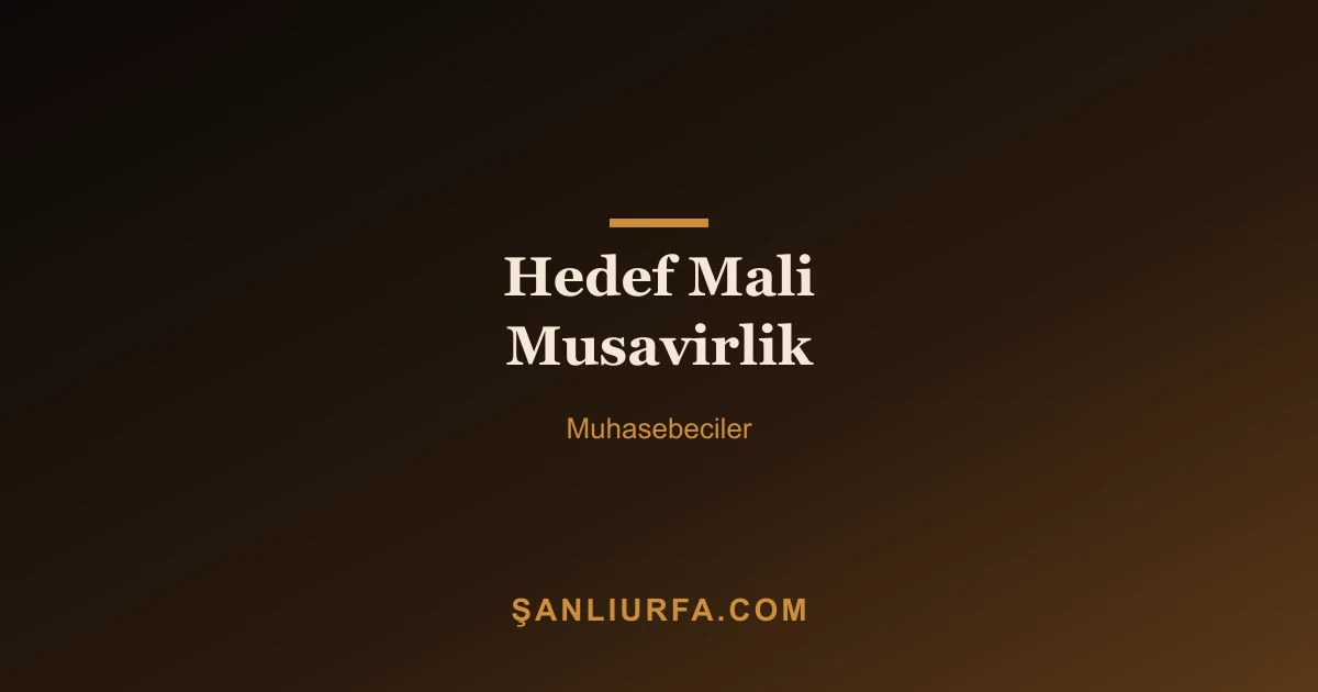 Hedef Mali Musavirlik