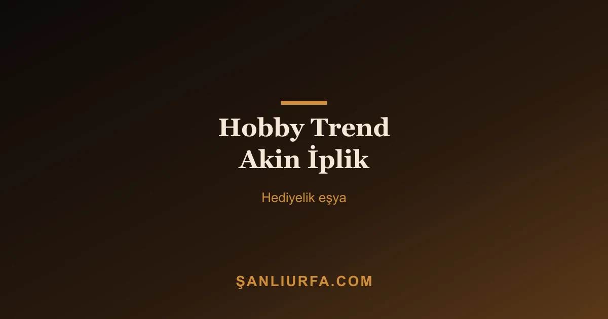 Hobby Trend Akin İplik