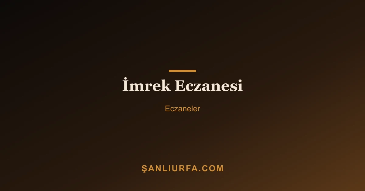 İmrek Eczanesi