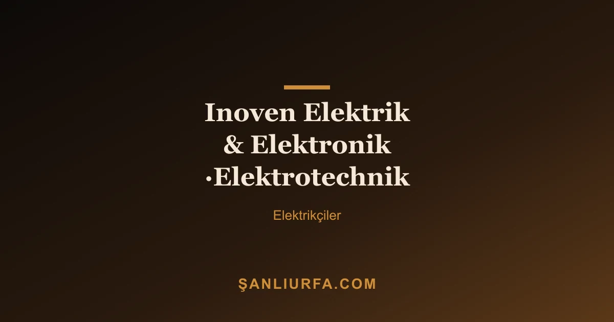 Inoven Elektrik & Elektronik ·Elektrotechnik