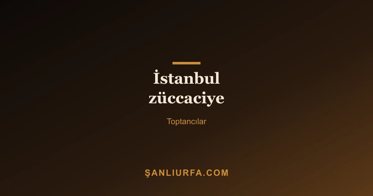 İstanbul züccaciye