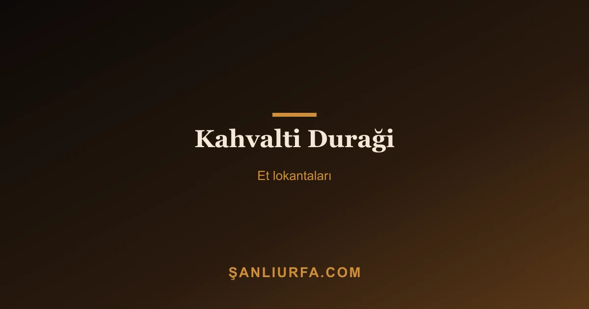 Kahvalti Duraği