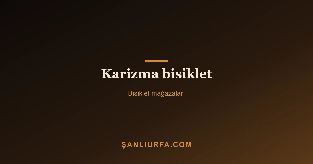 Karizma bisiklet