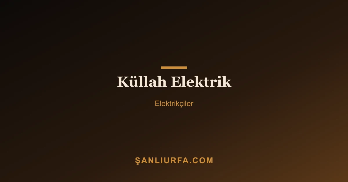 Küllah Elektrik
