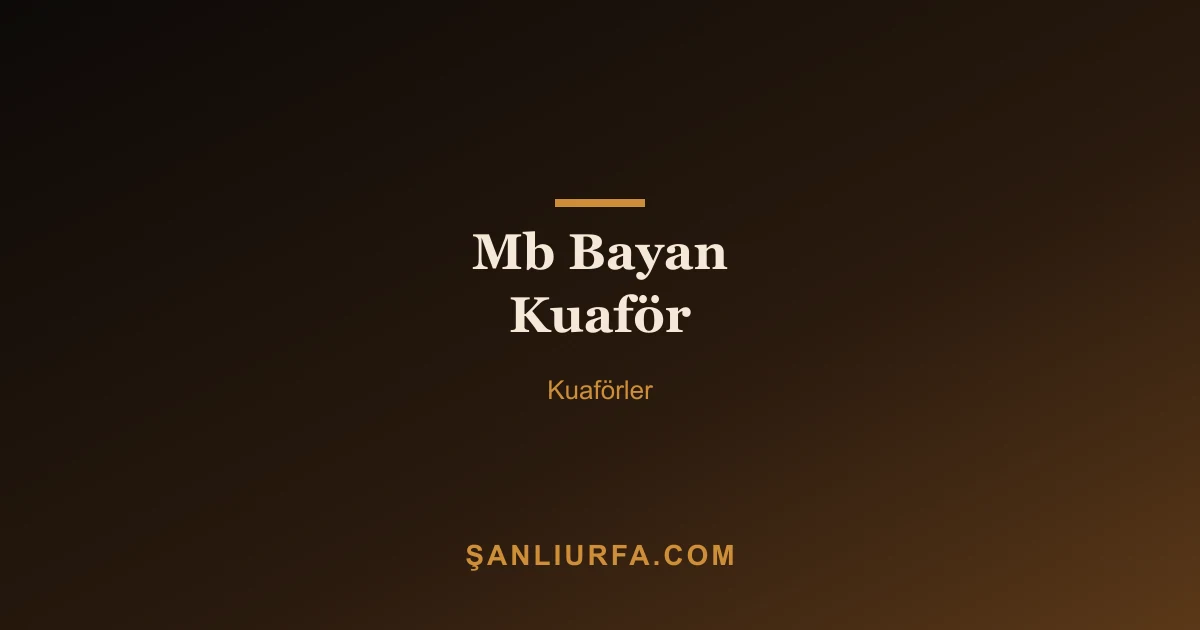 Mb Bayan Kuaför