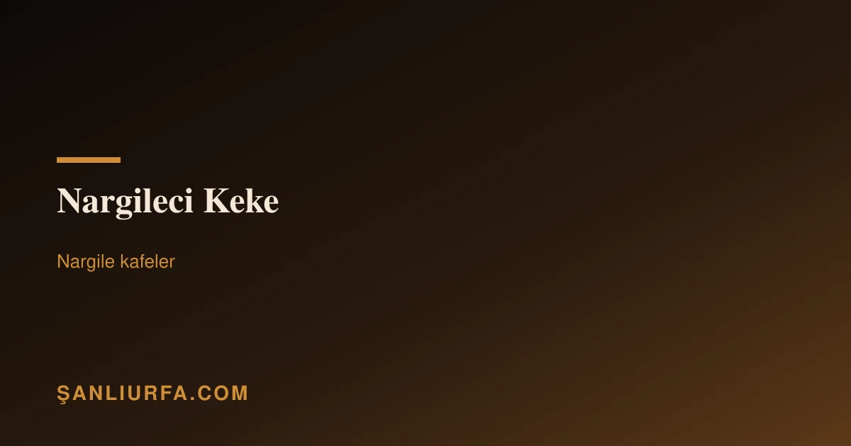 Nargileci Keke