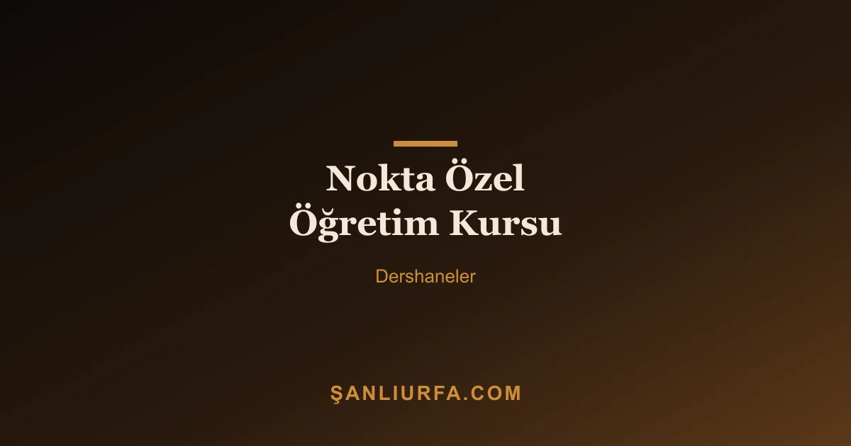 Nokta Özel Öğretim Kursu