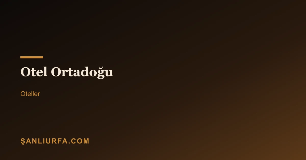 Otel Ortadoğu