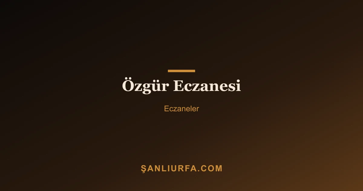 Özgür Eczanesi