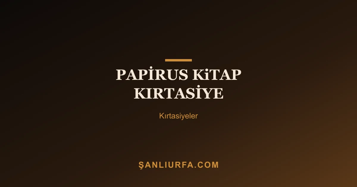 PAPİRUS KiTAP KIRTASİYE