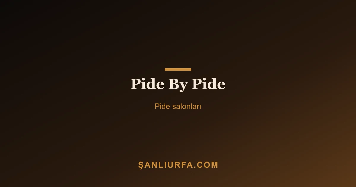 Pide By Pide