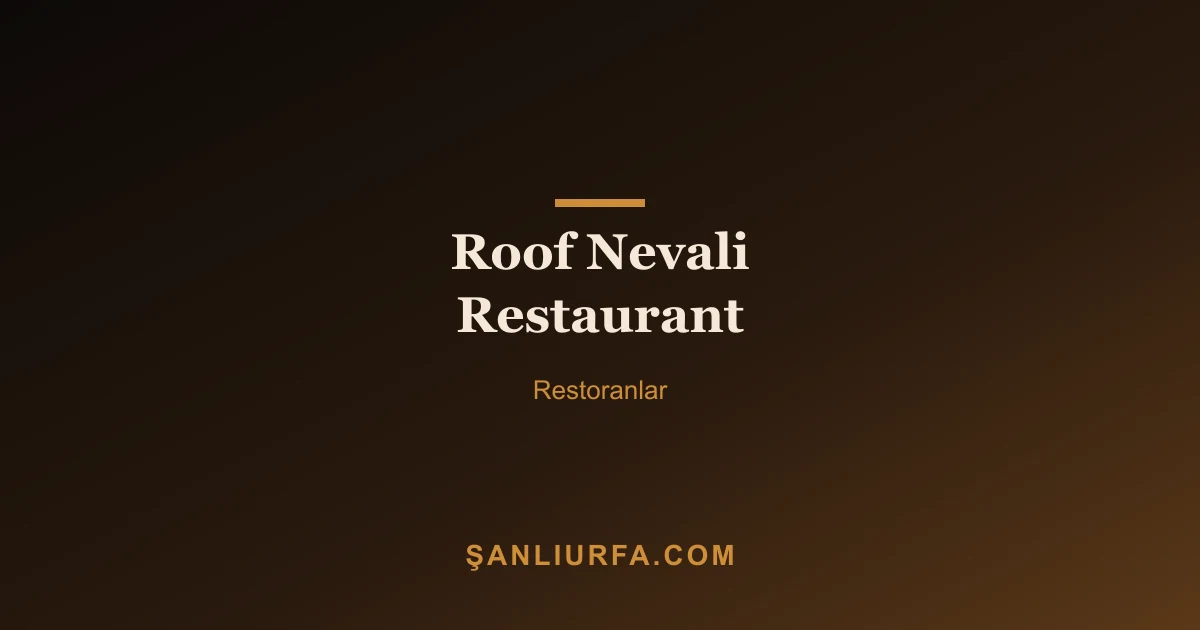 Roof Nevali Restaurant