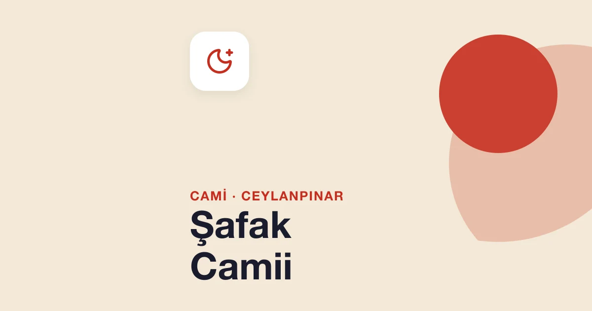 Şafak Camii