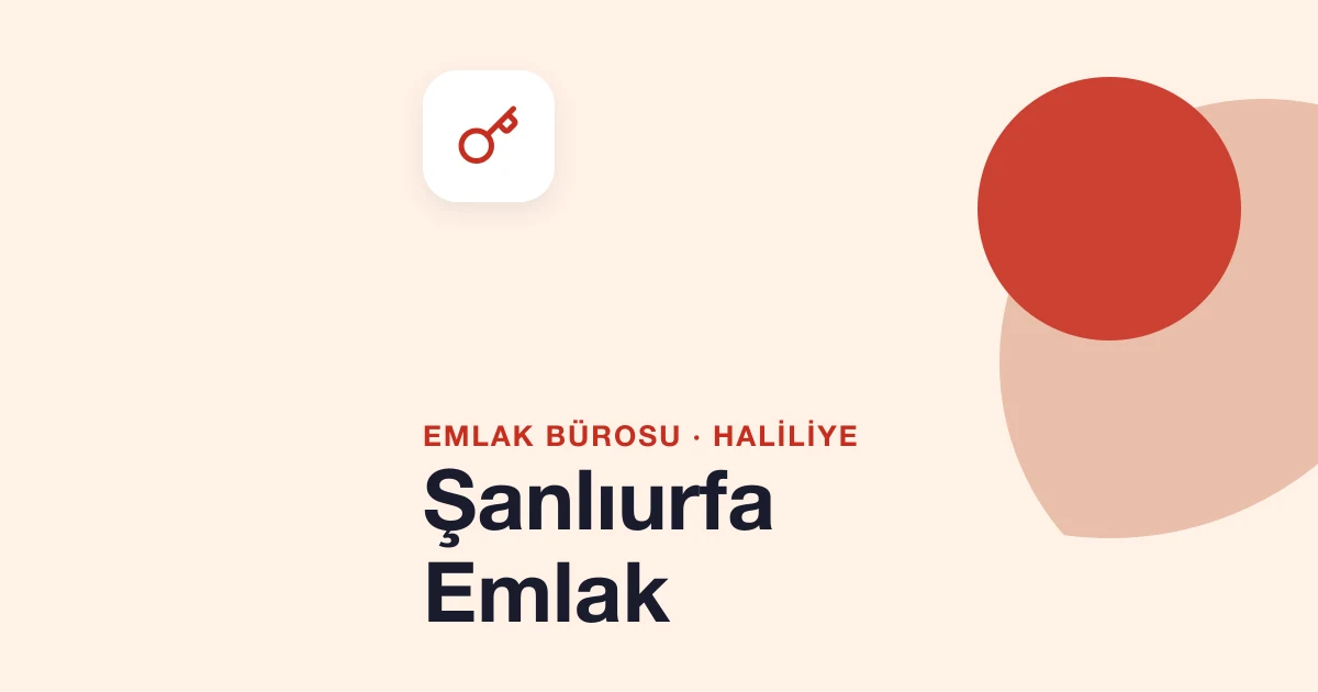 Şanlıurfa Emlak