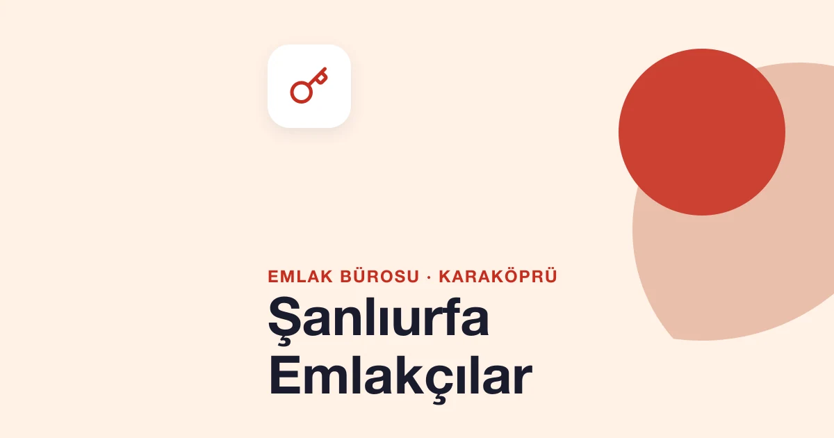 Şanlıurfa Emlakçılar