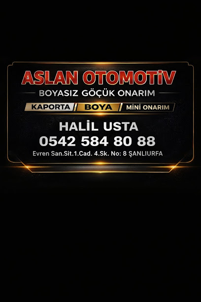 ŞANLIURFA MERKEZ OTO BOYASIZ GÖÇÜK ONARIM