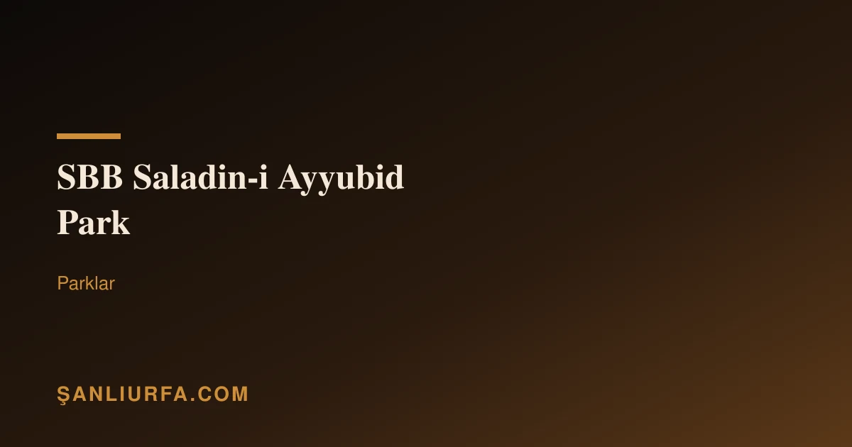 SBB Saladin-i Ayyubid Park