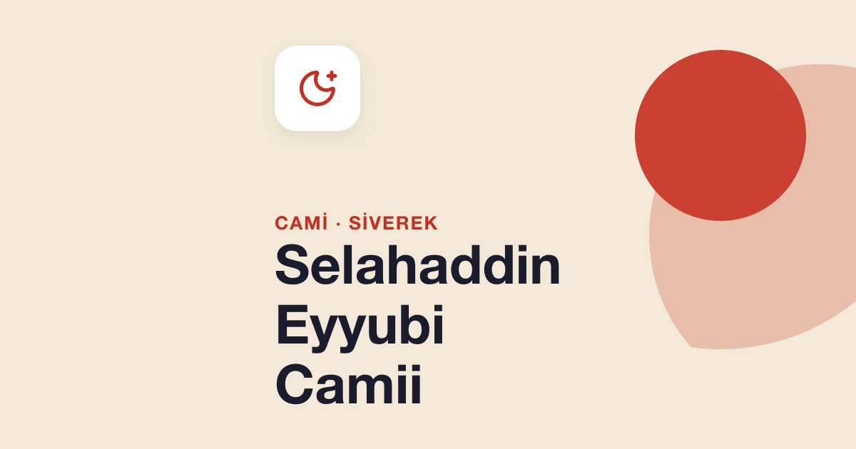 Selahaddin Eyyubi Camii