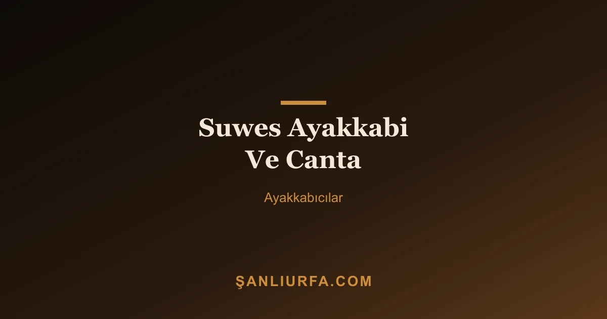 Suwes Ayakkabi Ve Canta
