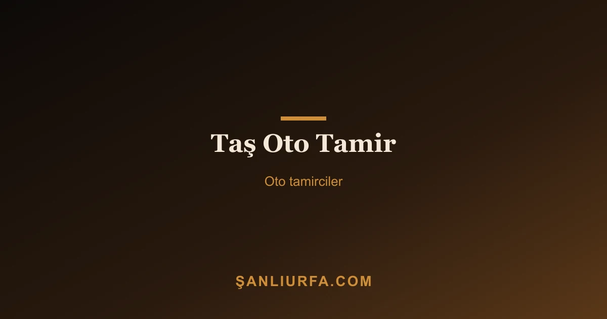 Taş Oto Tamir