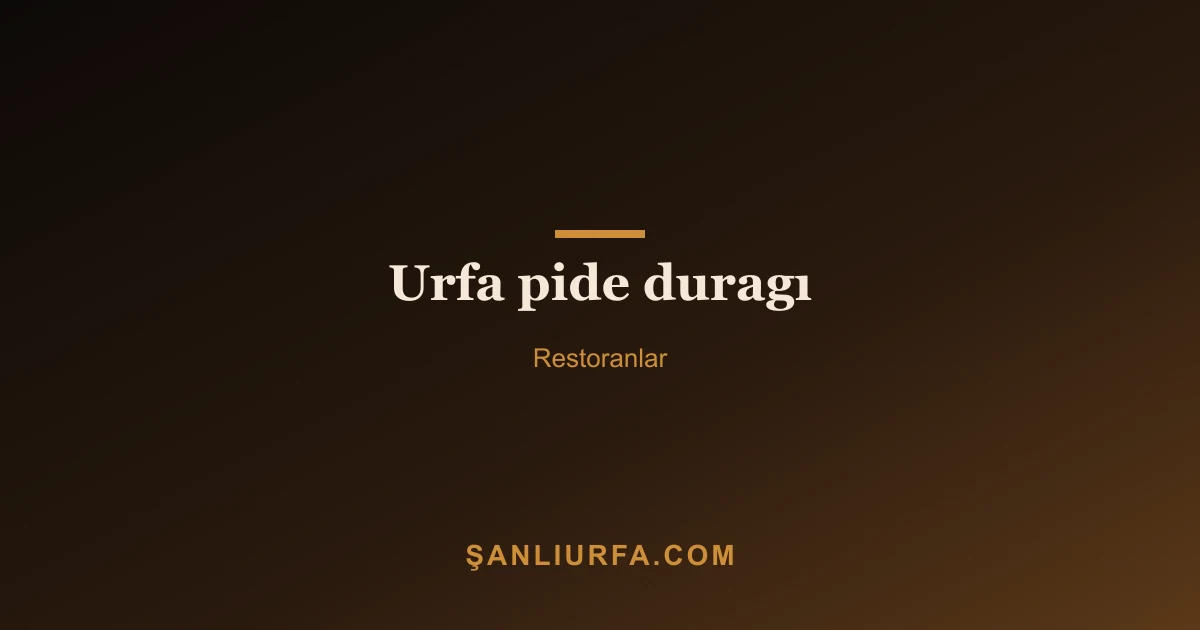 Urfa pide duragı