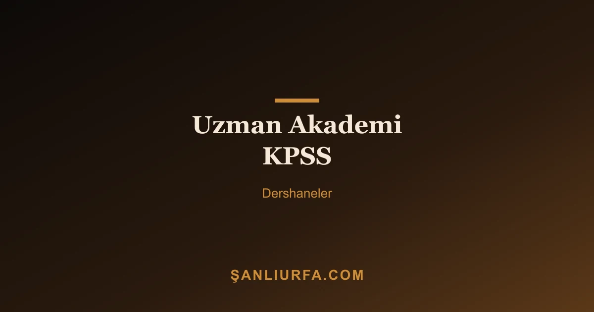 Uzman Akademi KPSS