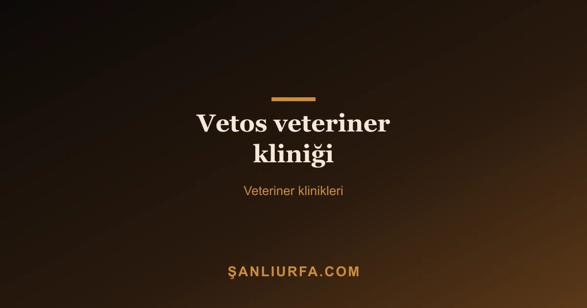 Vetos veteriner kliniği