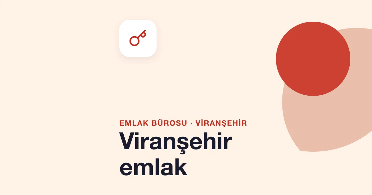Viranşehir emlak