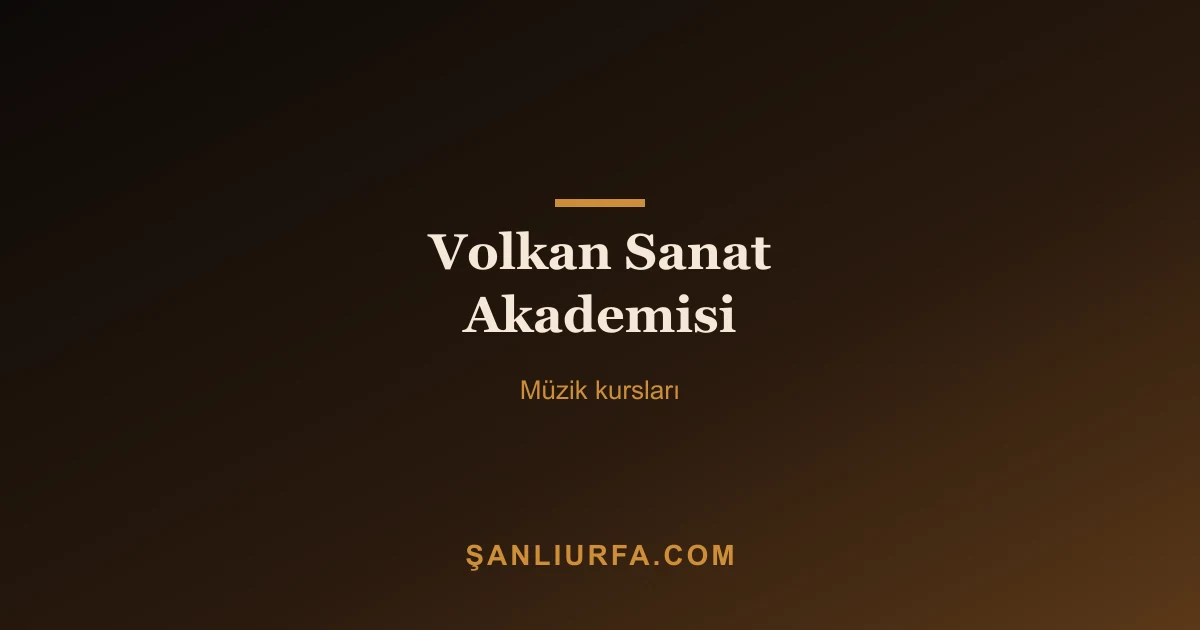 Volkan Sanat Akademisi