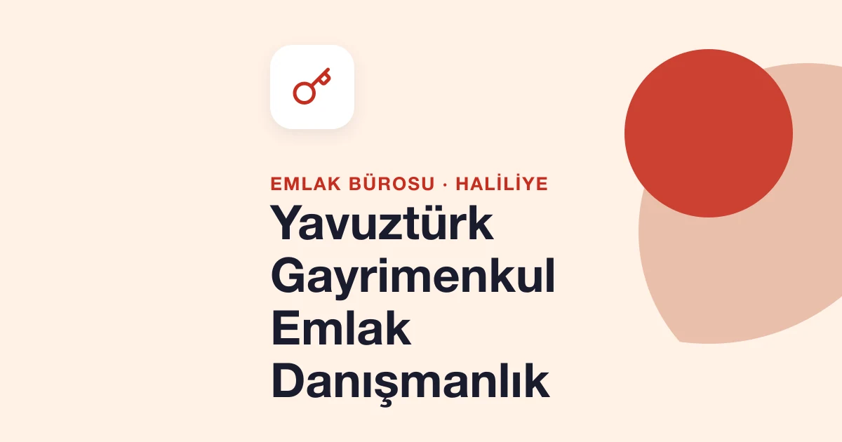 Yavuztürk Gayrimenkul Emlak Danışmanlık