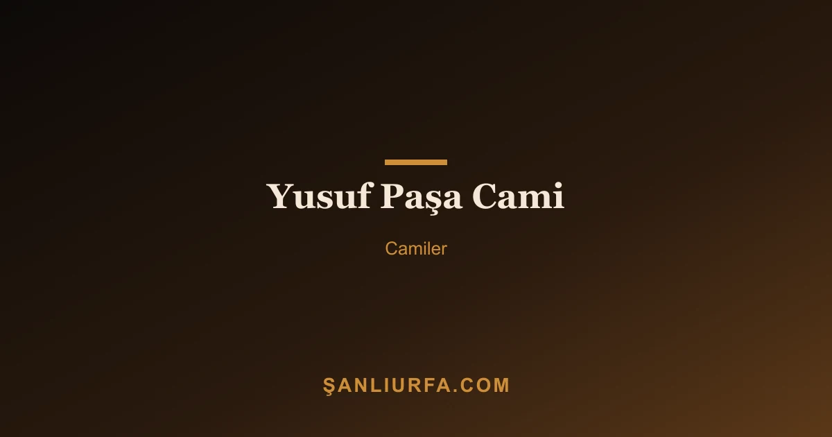 Yusuf Paşa Cami
