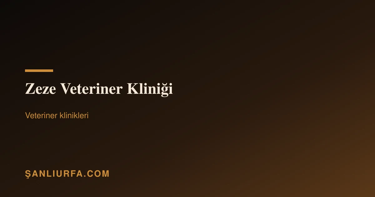 Zeze Veteriner Kliniği